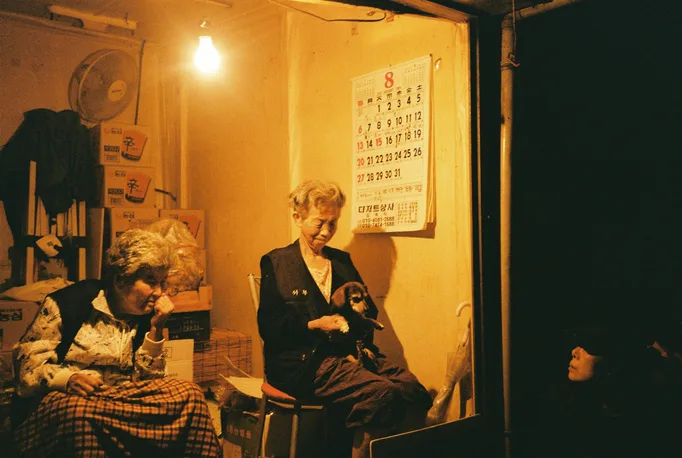 아현동 노점 투쟁 현장